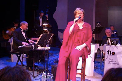 Jan Peters singing with The Tom LaMark Orchestra